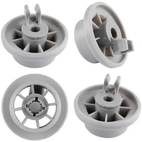 Pakke med 4 oppvaskmaskinhjul for nedre kurv, oppvaskmaskinhjul for Siemens, Bosch 165314