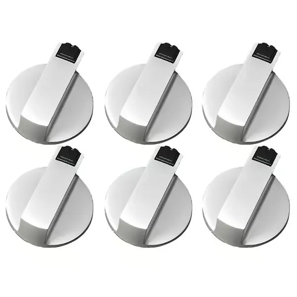 Komfyr-knapper, ovn-knapp 6 stk, sinklegering 6 mm ovn-rotasjonsbryter