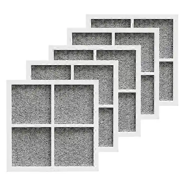 5 Pakker Kjøleskapsfilter egnet for LG LT120F, Erstatningsfilter Erstatningsdeler (FMY) gray white