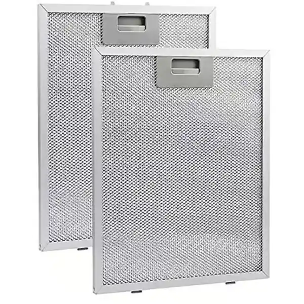 2 stk Kjøkkenhettefiltre Metall Ekstraktor Ventilfilter 320X260mm Komfyr Fetthetter