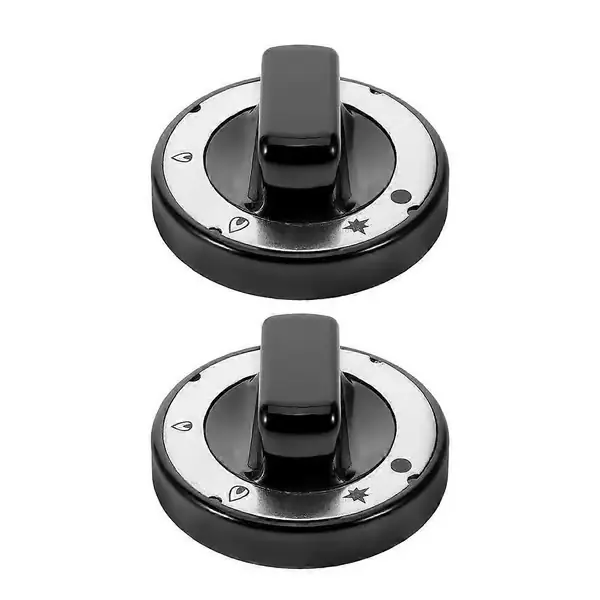 2 stk knotter kompatible med kommersielle kjøkkenapparater Stilige komfyrkontrollknapper Universelle komfyrknotter kompatible med gassgriller og ov...
