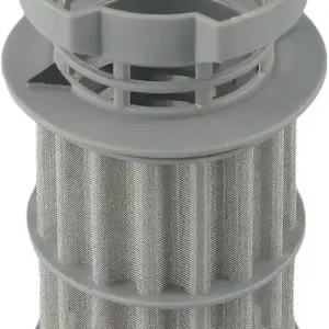 Erstatningsfilter for oppvaskmaskin med minirundt filter for modellene 00645038, 13,3*6,2 cm, grå, plastmateriale