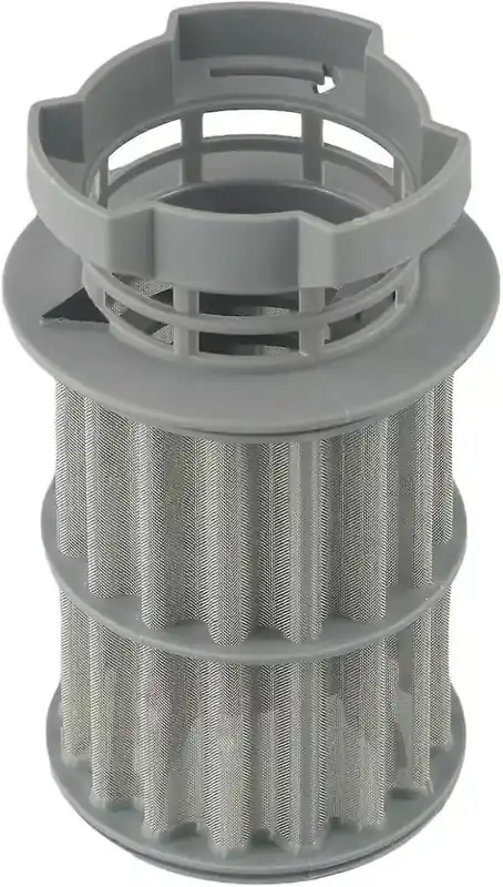 Erstatningsfilter for oppvaskmaskin med minirundt filter for modellene 00645038, 13,3*6,2 cm, grå, plastmateriale
