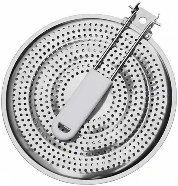 21 cm varmespreder i rustfritt stål, kun for gasskomfyrer