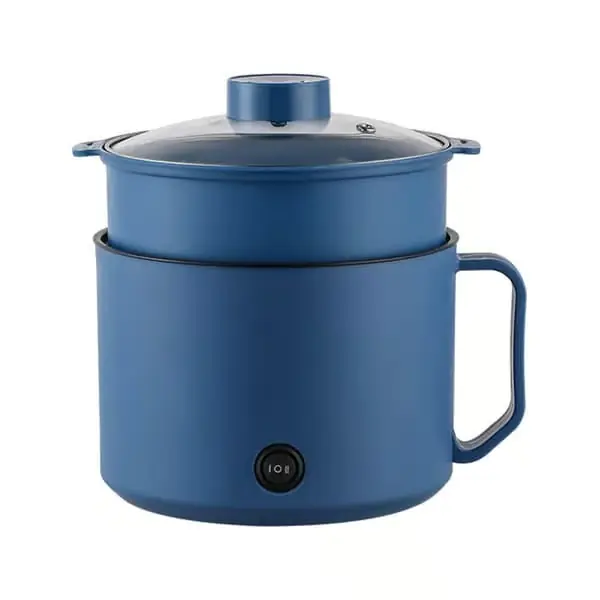 Multifunksjonell Elektrisk Kjøkkengryte Liten Mini Elektrisk Komfyr Rask Nudelkoker for Studenthybel Personlig Bruk CN 220V Royalblue og matdampkur...