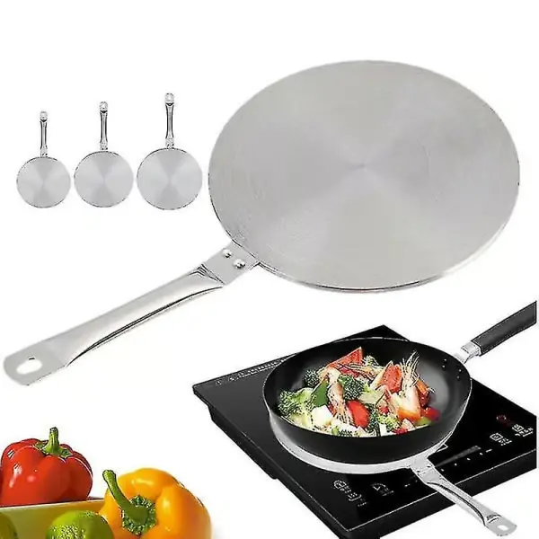 Varmefordelingsplate Induksjonstopp Konverter Varmedistributør Gasskomfyr Flat panne 22cm