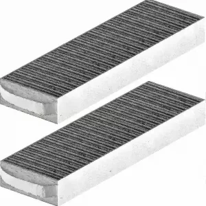 2-pakning kullfiltre for avtrekksvifte, kompatibel med Pure Series avtrekksvifter
