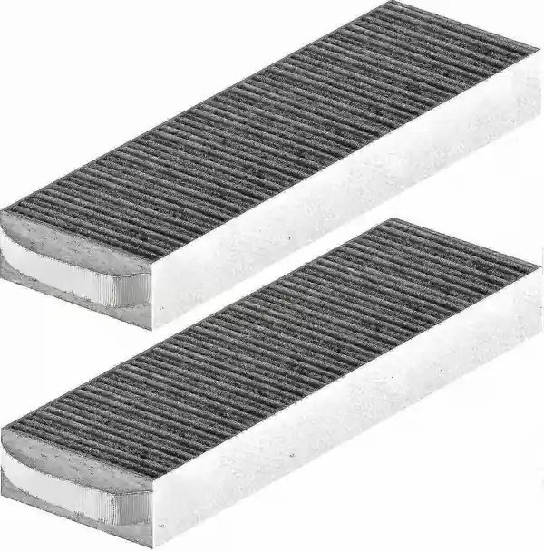 2-pakning kullfiltre for avtrekksvifte, kompatibel med Pure Series avtrekksvifter