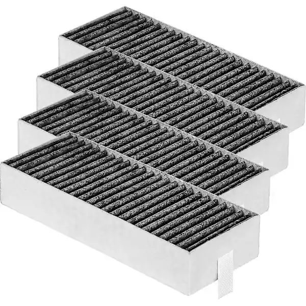 4 stk. aktivkullfilter for oppvaskmaskin Siemens Hz9vrcr0 17004796 / Bosch Hez9vrcr0 17004805 / Neff Z821vr0 17004806, Gaggenau CA282111