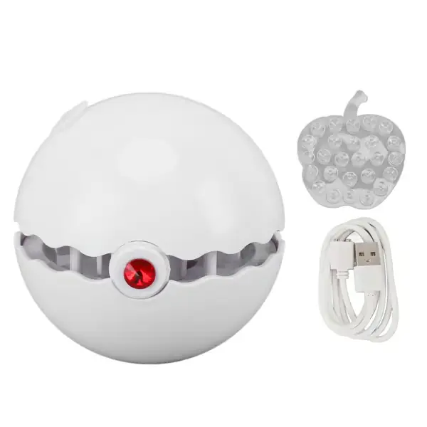 Mini Oppvaskmaskin 1200mAh USB-lading IP67 Høyhastighetsrotasjon USB Oppvaskmaskin for Tallerken Bolle Gaffel Rød