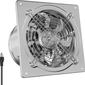 Hg Power 6 Tommers Kjøkkenvifte, Kraftig Badevifte med Spjeld, Bærbar Vindusliten Avtrekksvifte for Butikk-Perfekt 6 inch with Switch