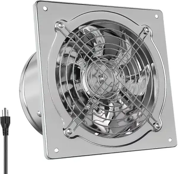 Hg Power 6 Tommers Kjøkkenvifte, Kraftig Badevifte med Spjeld, Bærbar Vindusliten Avtrekksvifte for Butikk-Perfekt 6 inch with Switch