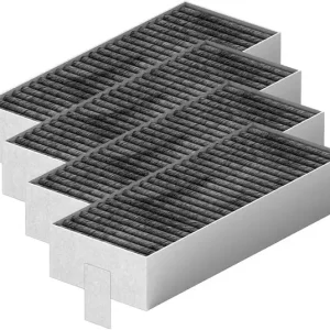 4 stk. aktivert kullfilter for kjøkkenvifte Siemens Hz9vrcr0 17004796 / Bosch Hez9vrcr0 17004805 / Neff Z821vr0 17004806, Gaggenau CA282111