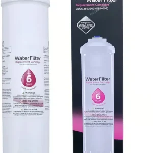 1 stk. reservevannfilter ADQ73693903 / ADQ736939 kompatibelt med LG-kjøleskap GC-L207TVQK GC-L227 GC-L227YVQA[LD]