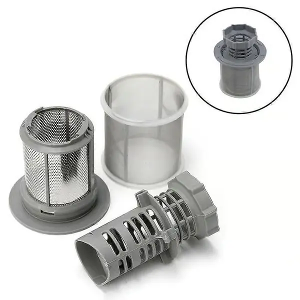 3-pakning mikrofilter, avløpsfilter, for oppvaskmaskin Bosch BSH Siemens Neff 427903 00427903 Bosch BSH Siemens Neff