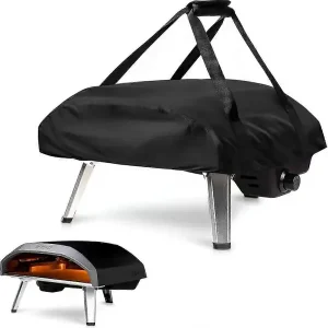 Ooni Koda 16 Pizzaovndeksel, vanntett og værbestandig, bæreveske, pizzaovnveske - Svart (66 x 60 x 22 cm) P2025032600560