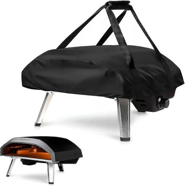 Ooni Koda 16 Pizzaovndeksel, vanntett og værbestandig, bæreveske, pizzaovnveske - Svart (66 x 60 x 22 cm) P2025032600560