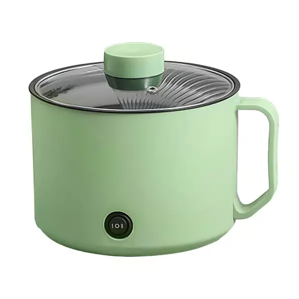 Multifunksjonell Elektrisk Kasserolle Liten Mini Elektrisk Komfyr Rask Nudelkoker for Studenthybler Personlig Bruk CN 220V Mintgrønn