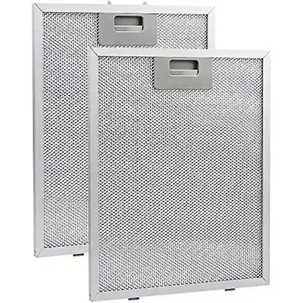 /EA/2 stk. kjøkkenviftefiltre, 26 x 32 cm kjøkkenviftefiltererstatning, aluminiumsfilter for kjøkkenvifteventil for Whirlpool Lkea Jenn Air W101699...