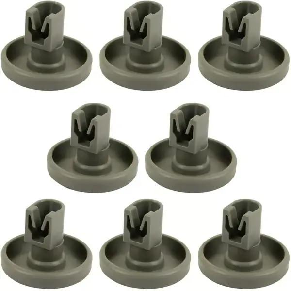 Oppvaskmaskinhjul - Nedre kurv - 8 stk - 40mm - Universelle oppvaskmaskinhjul for nedre kurv - Passer til Ikea, AEG, Elect-FQ-