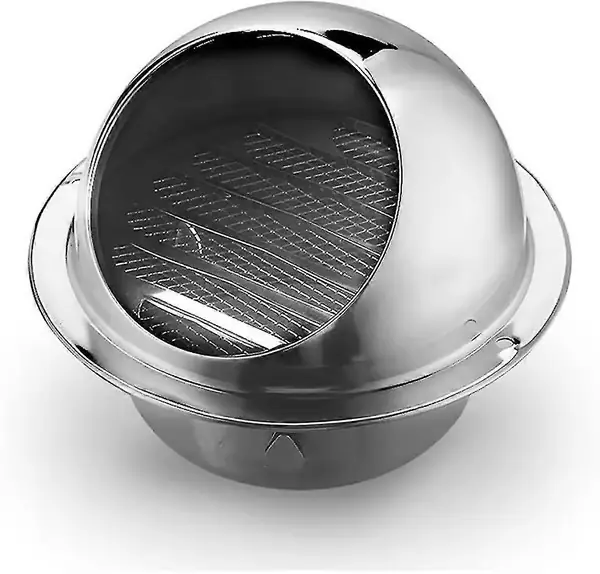 Ventilasjonsrist i rustfritt stål for vegguttak (150 mm)