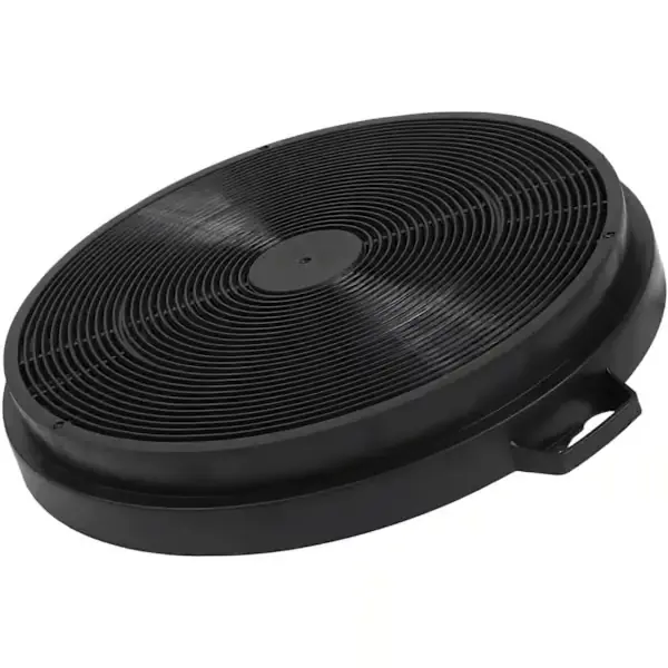 2-pakning kullfilter til ventilatorhette, aktivert kull luktkontroll erstatning for kjøkkenventilator, svart 205x30mm