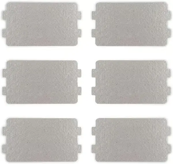 6 stk Glimmerplate Mikrobølgeovn Bølgelederskjold Glimmerplater 6,4×11,7cm Mikrobølgeovn Glimmerplate Ark Erstatningsreparasjons Tilbehør