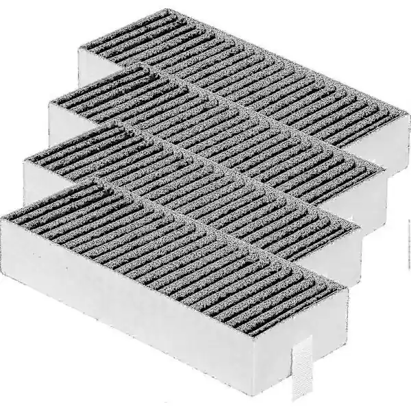 4 stk. aktivt kullfilter for Neff Z821vr0 Gaggenau CA282111