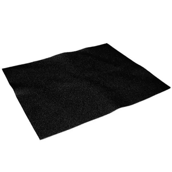 Universelt aktivert kullfilter for kjøkkenhette - 500X400X3mm, svart