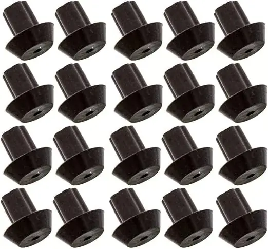 20-pak med Viking Range-kompatible ristgummi føtter - Varmebestandig materiale, fungerer med mange gasskomfyrrist - Ekvivalent med PD04