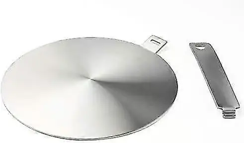 Induksjonsadapter, omformerplate for induksjonstopp, varmesprederplate med avtakbart håndtak og base 20 cm