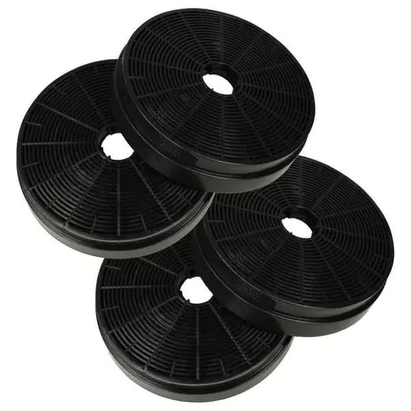 4x aktivt kullfilter for Klarstein Alina 90, Aurica 60, Aurica 90, Aurora, Balzac, Aurica kjøkkenhette, 17,5 cm