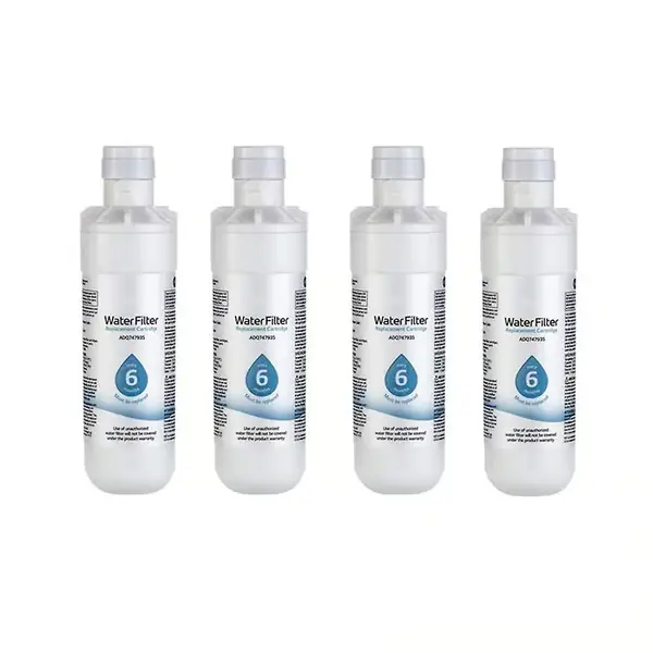 4-pakning med erstatningsfilter for kjøleskap, for Lt1000p, adq74793501, 200 gallon