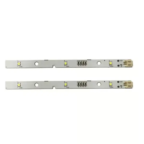 2 stk. erstatnings-LED-lysstriper panelkomponenter for kjøleskap MDDZ162A 1629348 1529227 12V kaldhvit