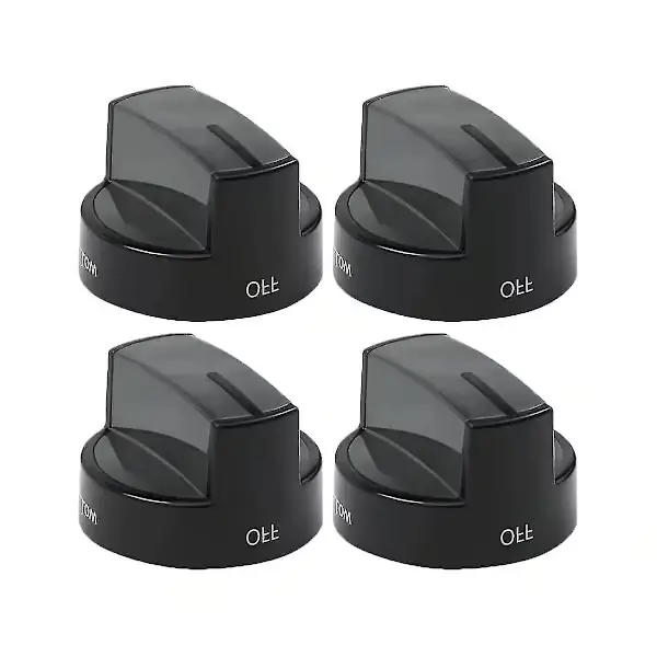 {ca}4 stk. komfyrknotter for gasskomfyr W10339442 - erstatter Wpw10339442