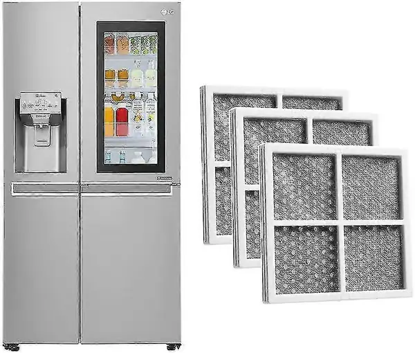 Luftfilter for LG Pure N Fresh kjøleskap, 3 stk erstatningsfilter for frisk luft, for LG Zzj