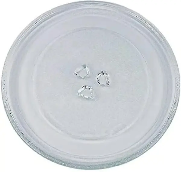 2023-universell mikrobølgeovn platespiller glassplate med 3 fester, 24,5 cm