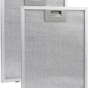 2 stk. Kjøkkenhette Fettfilter, 10.23x12.63 tommer Kjøkkenhette Filterutskifting, Aluminiumsnetthette Ventilasjonsfilter For Whirlpooll Lkea Jenn A...