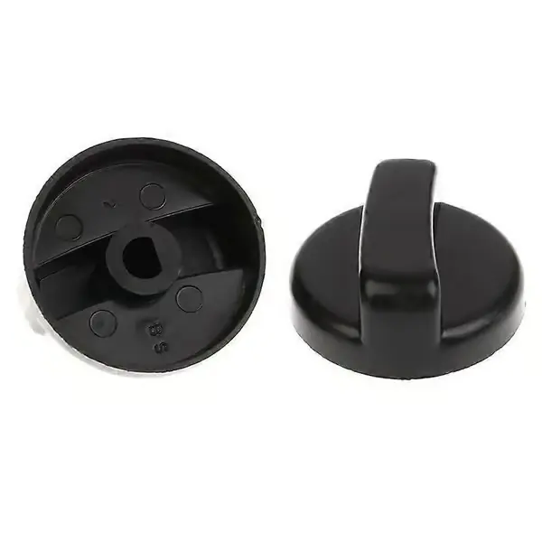 2 ST 8mm Universal Plast Håndtak Gasskomfyr Erstatnings Kontrollknapper Rekkevidde Ovn Knapper For Benkeplate Brenner