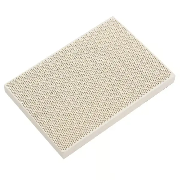 Keramisk bikake-loddeplate for gasskomfyr, 135x95x13mm, ny hvit