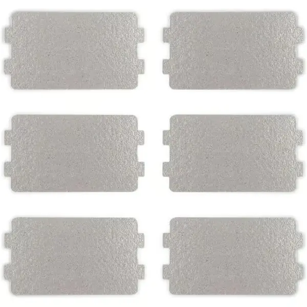 6 stk. Glimmerplate Mikrobølgeovn Bølgelederbeskytter Glimmerplater 6,4×11,7 cm Mikrobølgeovn Glimmerplate Ark Erstatning Reparasjonstilbehør