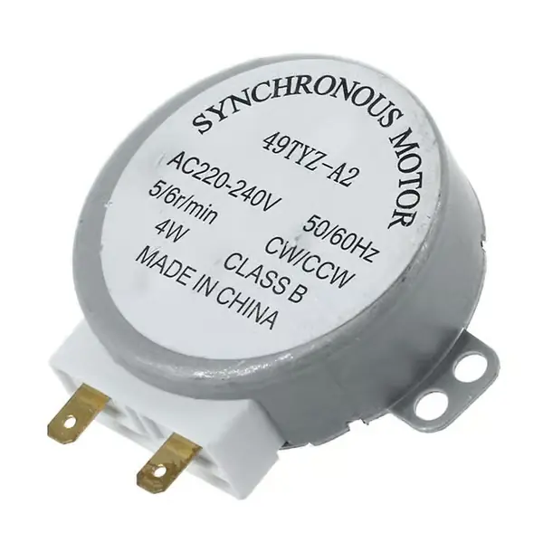 AC 220-240V 50/60Hz 5/6rpm 4W synkronmotor for mikrobølgeovn