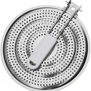 21 cm varmespreder i rustfritt stål, kun for gasskomfyrer