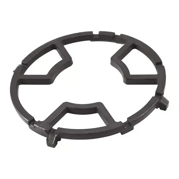 Universal støpejernswok-støtterist for brennere komfyrdeksel kokeplater kokeplater wok-rist passer kokeplater W Black