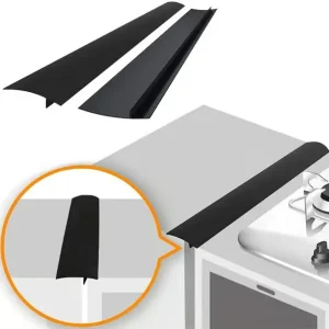 Spislist - holder rent mellom komfyr og skap 61.5 cm Svart 2-pakning