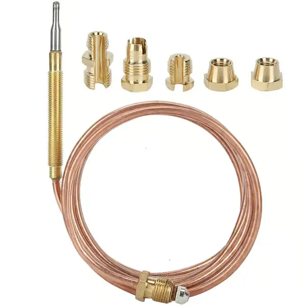 Gasskomfyr Termoelement Kit Varmeapparat Sikkerhetsutstyr Temperatursensor Sonde med Mutter 1500mm