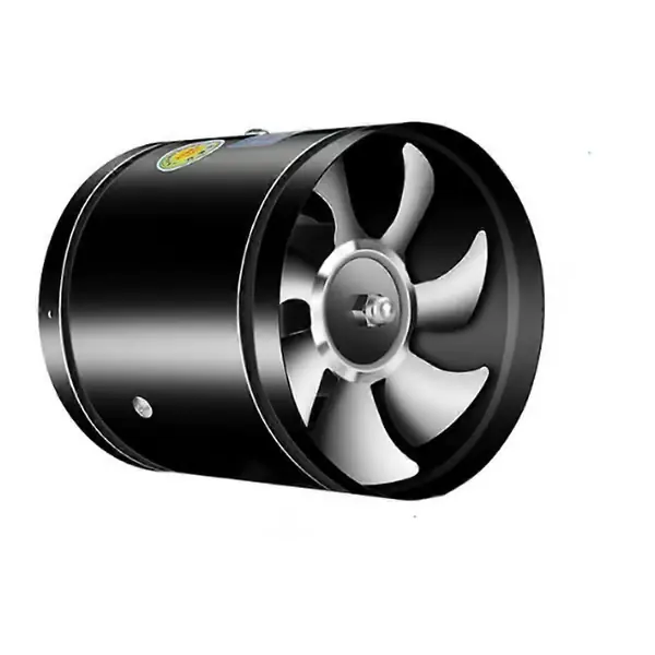 Super Sugekraft Multifunksjonell Kraftig Stille Avtrekksvifte, Badevifte (FMY) Black 170mm
