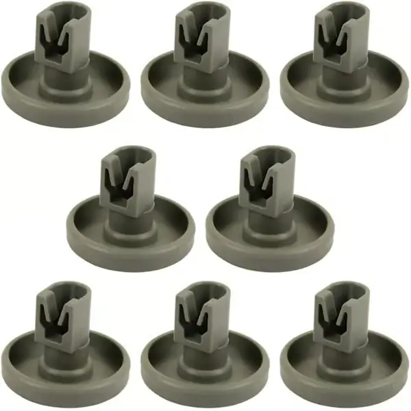 Oppvaskmaskinhjul - Nedre kurv - 8 stk - 40mm - Universelle oppvaskmaskinhjul for nedre kurv - Passer til Ikea, AEG, Elect
