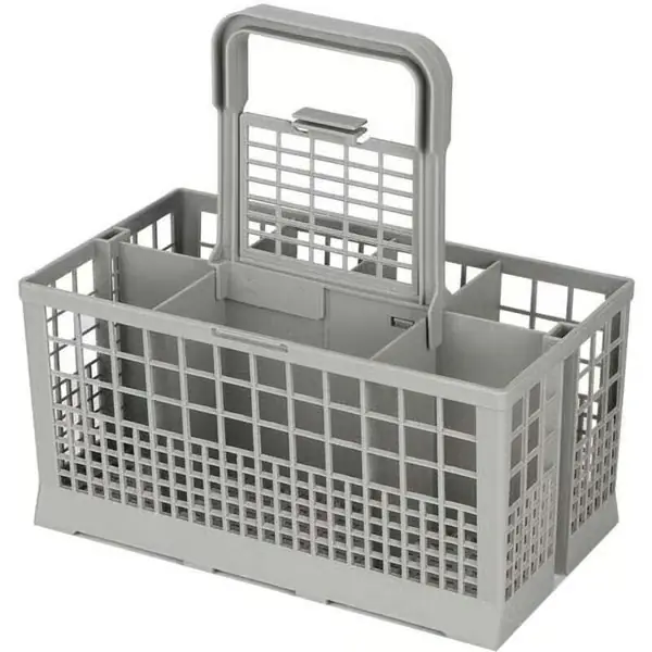 Erstatningskurv for universal bestikkurv med 8 rom, slitesterk og solid, egnet for multifunksjonelle oppvaskmaskiner