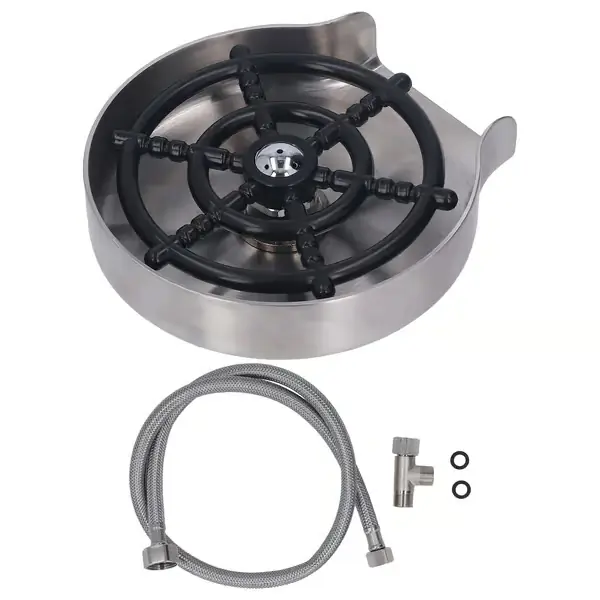Automatisk glassrenser i rustfritt stål for vask, høytrykks koppvasker, EU 3/8 gjengediameter 16 mm